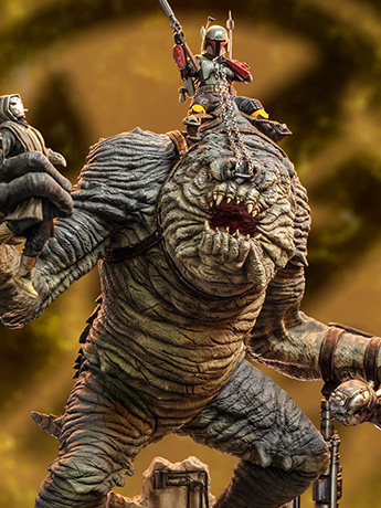 The Book of Boba Fett Boba Fett & Rancor 1/20 Demi Art Scale Limited Edition Statue Gallery Image 2