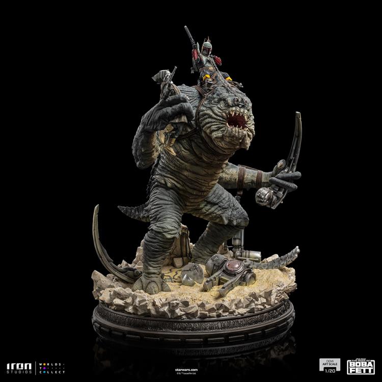 The Book of Boba Fett Boba Fett & Rancor 1/20 Demi Art Scale Limited Edition Statue Gallery Image 4