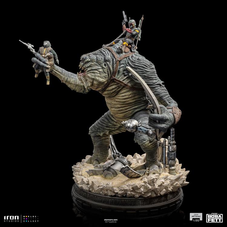 The Book of Boba Fett Boba Fett & Rancor 1/20 Demi Art Scale Limited Edition Statue Gallery Image 7