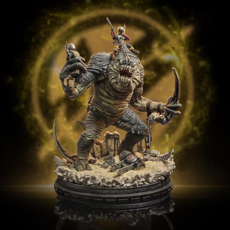 The Book of Boba Fett Boba Fett & Rancor 1/20 Demi Art Scale Limited Edition Statue Gallery Image 3