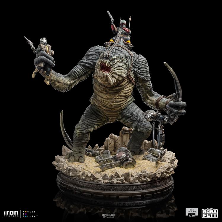 The Book of Boba Fett Boba Fett & Rancor 1/20 Demi Art Scale Limited Edition Statue Gallery Image 8