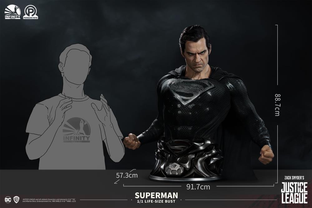 Zack Snyder's Justice League Superman Limited Edition Life-Size Bust Gallery Image 31