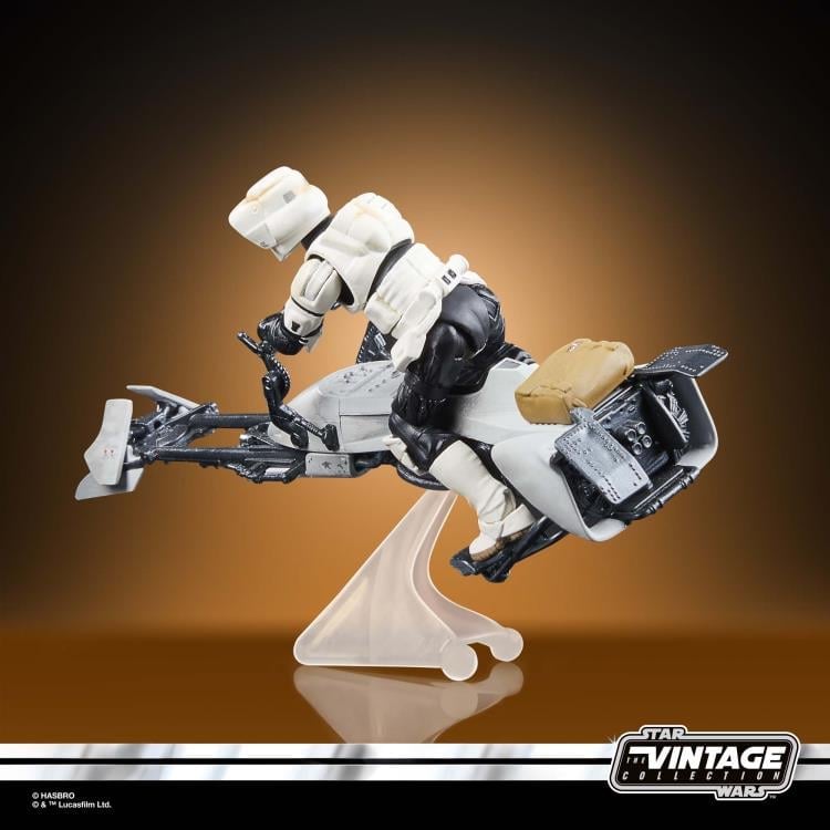 Star Wars: The Vintage Collection Speeder Bike with Scout Trooper & Grogu (The Mandalorian) Gallery Image 4