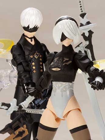 NieR: Automata 2B & 9S Plastic Model Kit Two-Pack
