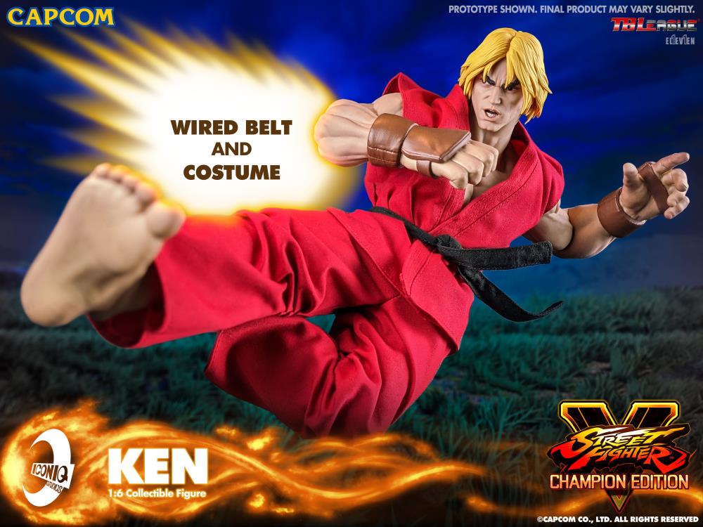 Street Fighter V Iconiq Gaming Series Ken 1/6 Scale Collectible Figure Gallery Image 13