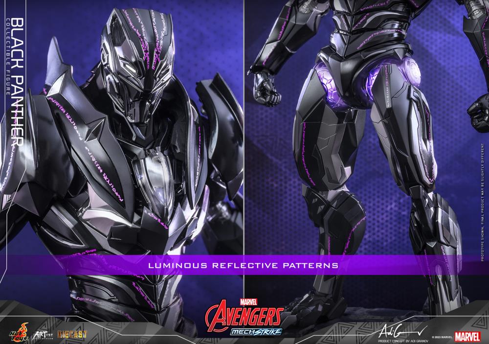 Avengers Mech Strike AC05D55 Black Panther 1/6th Scale Collectible Figure Gallery Image 24