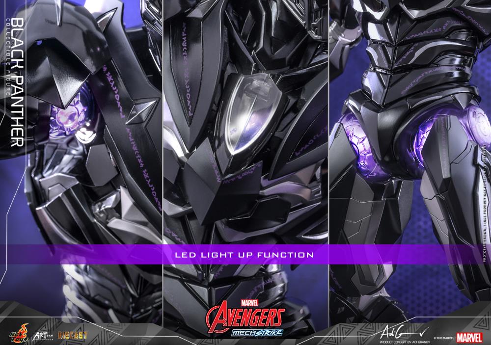 Avengers Mech Strike AC05D55 Black Panther 1/6th Scale Collectible Figure Gallery Image 23