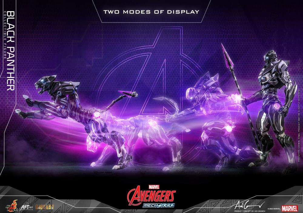 Avengers Mech Strike AC05D55 Black Panther 1/6th Scale Collectible Figure Gallery Image 9