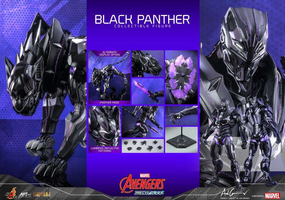 Avengers Mech Strike AC05D55 Black Panther 1/6th Scale Collectible Figure Gallery Image 25