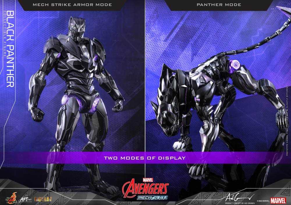 Avengers Mech Strike AC05D55 Black Panther 1/6th Scale Collectible Figure Gallery Image 7