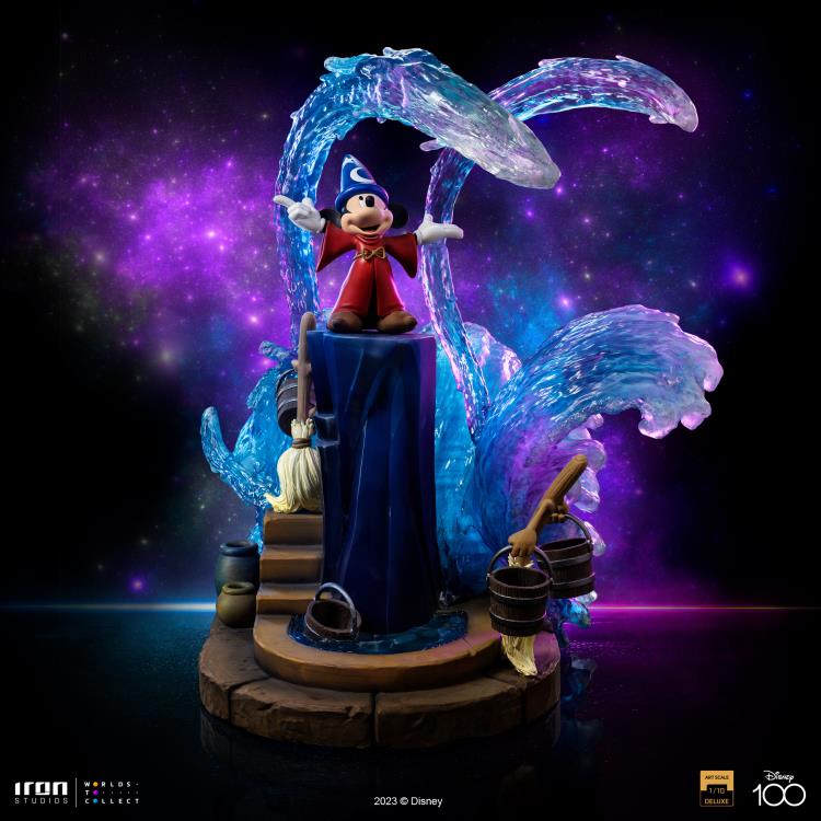 Fantasia Mickey 1/10 Deluxe Art Scale Limited Edition Statue Gallery Image 4