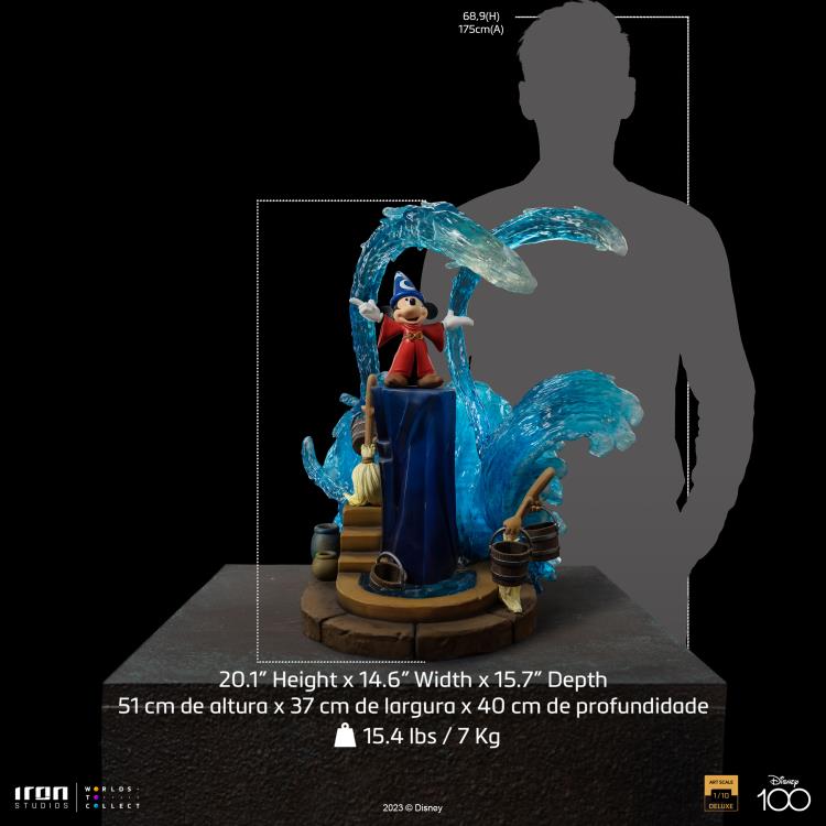 Fantasia Mickey 1/10 Deluxe Art Scale Limited Edition Statue Gallery Image 17
