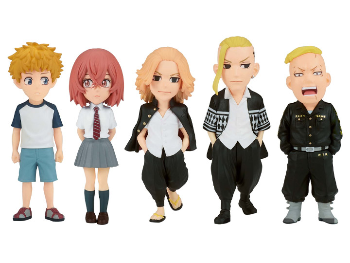 Tokyo Revengers World Collectable Figure Battle of August 3rd Act 1 Set of 5 Figures Gallery Image 1