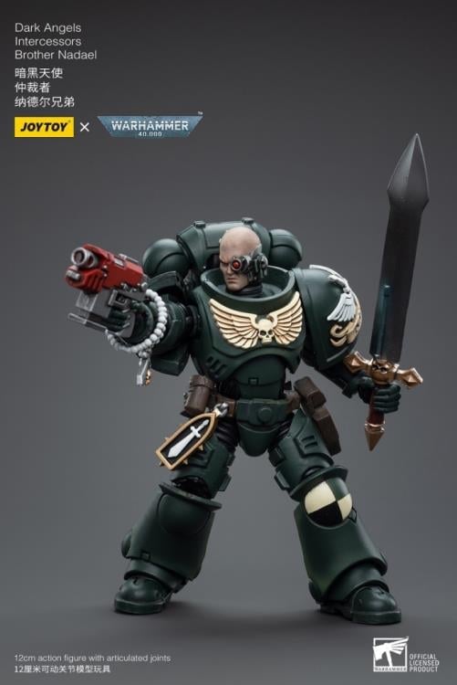 Warhammer 40k Dark Angels Intercessors Brother Nadael 1/18 Scale Action Figure Gallery Image 8