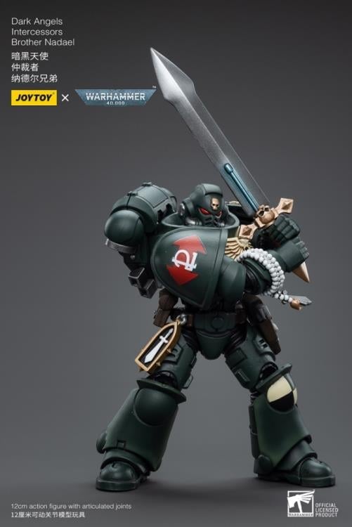Warhammer 40k Dark Angels Intercessors Brother Nadael 1/18 Scale Action Figure Gallery Image 9