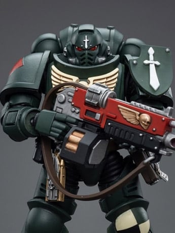 Warhammer 40k Dark Angels Intercessors Sergeant Rakiel 1/18 Scale Figure Gallery Image 2