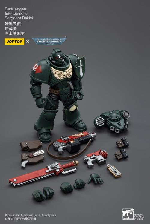 Warhammer 40k Dark Angels Intercessors Sergeant Rakiel 1/18 Scale Figure Gallery Image 10