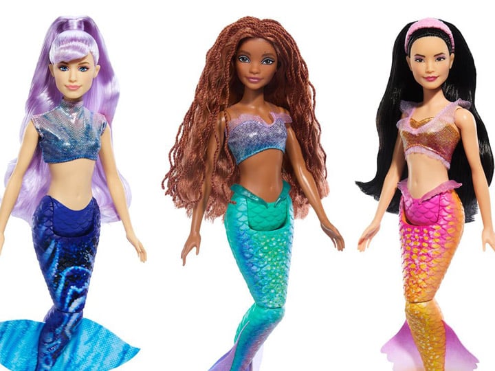 The Little Mermaid (2023) Ariel & Sisters Fashion Doll 3-Pack Gallery Image 1