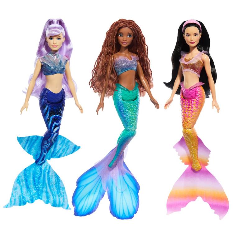 The Little Mermaid (2023) Ariel & Sisters Fashion Doll 3-Pack Gallery Image 3