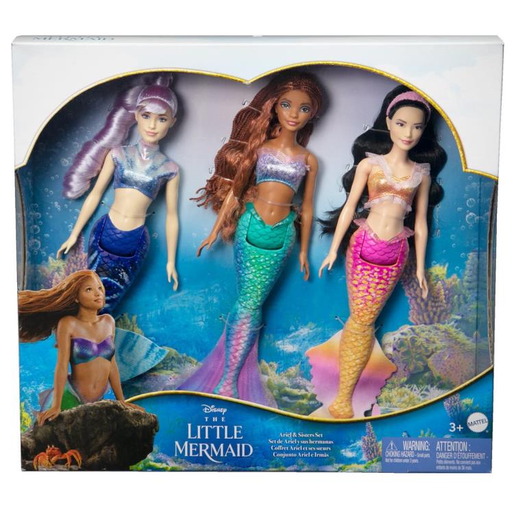 The Little Mermaid (2023) Ariel & Sisters Fashion Doll 3-Pack Gallery Image 10