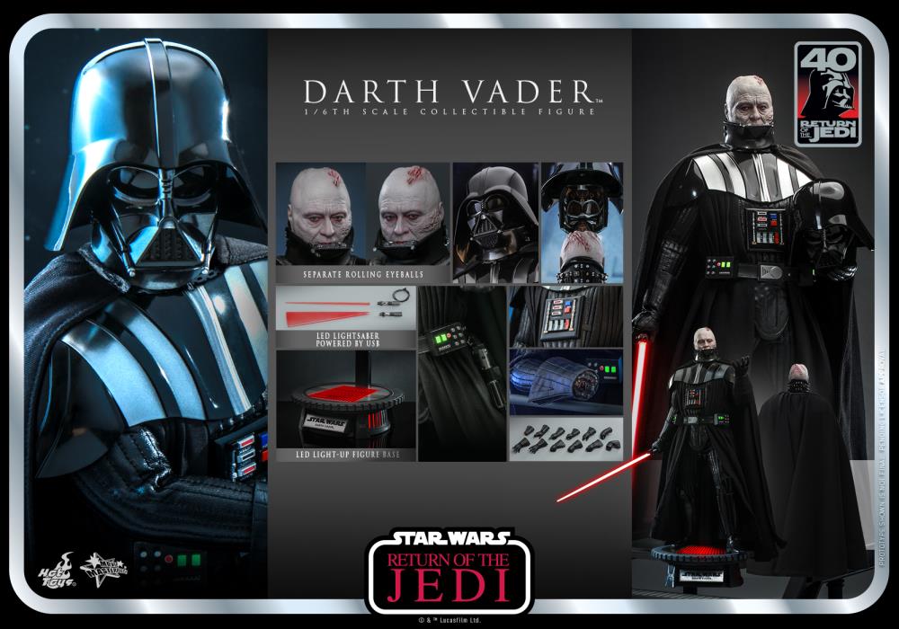 Star Wars: Return of the Jedi 40th Anniversary MMS699 Darth Vader 1/6th Scale Collectible Figure Gallery Image 21