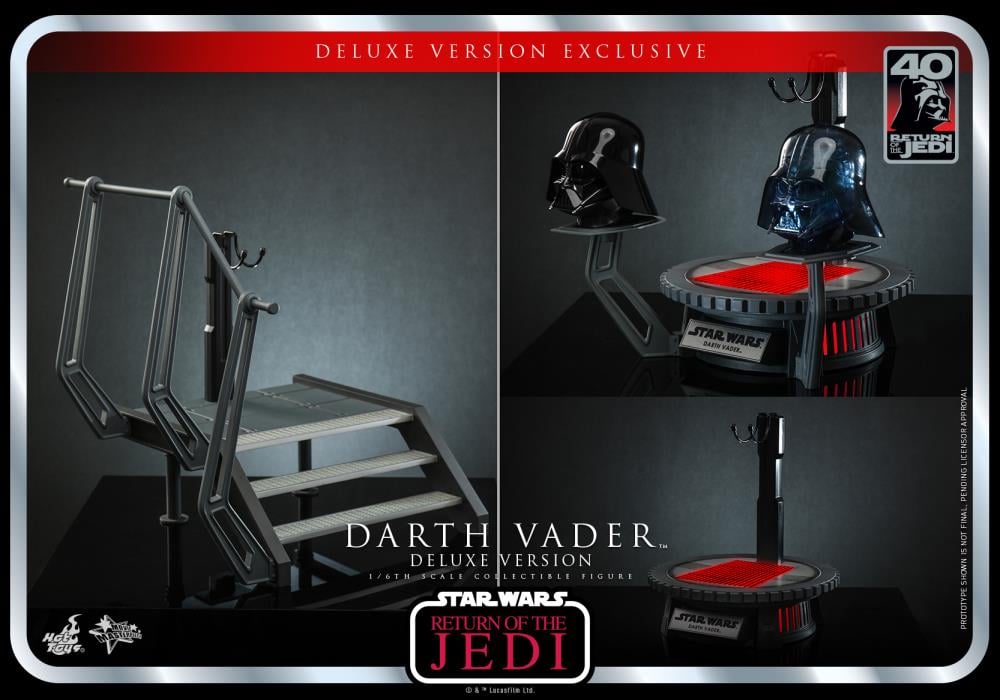 Star Wars: Return of the Jedi 40th Anniversary MMS700 Darth Vader Deluxe 1/6th Scale Collectible Figure Gallery Image 22
