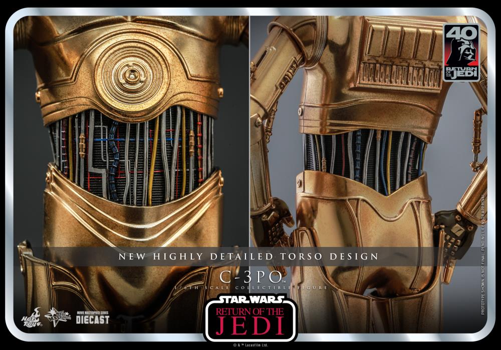 Star Wars: Return of the Jedi 40th Anniversary MMS701D56 C-3PO 1/6th Scale Collectible Figure Gallery Image 19