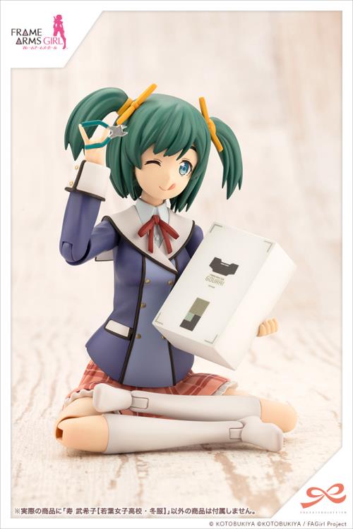 Frame Arms Girl Sousai Shoujo Teien Wakaba Girls' High School Winter Clothes Bukiko Kotobuki 1/10 Scale Model Kit Gallery Image 12