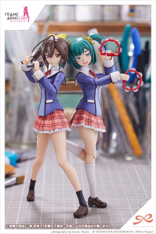 Frame Arms Girl Sousai Shoujo Teien Wakaba Girls' High School Winter Clothes Bukiko Kotobuki 1/10 Scale Model Kit Gallery Image 4