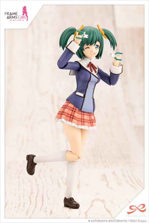 Frame Arms Girl Sousai Shoujo Teien Wakaba Girls' High School Winter Clothes Bukiko Kotobuki 1/10 Scale Model Kit Gallery Image 5