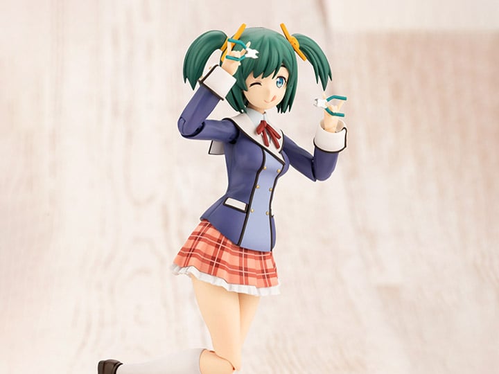 Frame Arms Girl Sousai Shoujo Teien Wakaba Girls' High School Winter Clothes Bukiko Kotobuki 1/10 Scale Model Kit Gallery Image 1