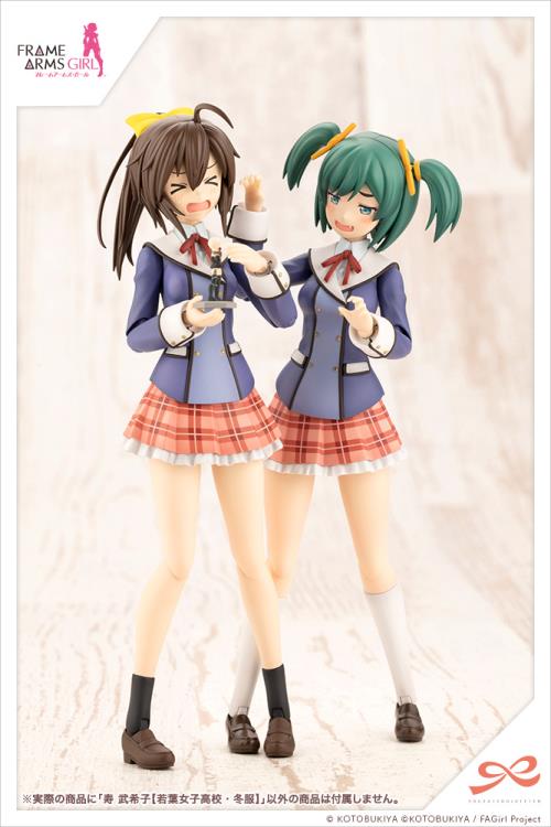 Frame Arms Girl Sousai Shoujo Teien Wakaba Girls' High School Winter Clothes Bukiko Kotobuki 1/10 Scale Model Kit Gallery Image 13