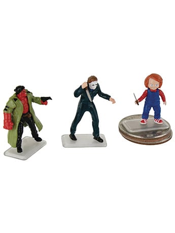 Universal Studios World's Smallest Horror Set of 3 Micro Action Figures Gallery Image 2