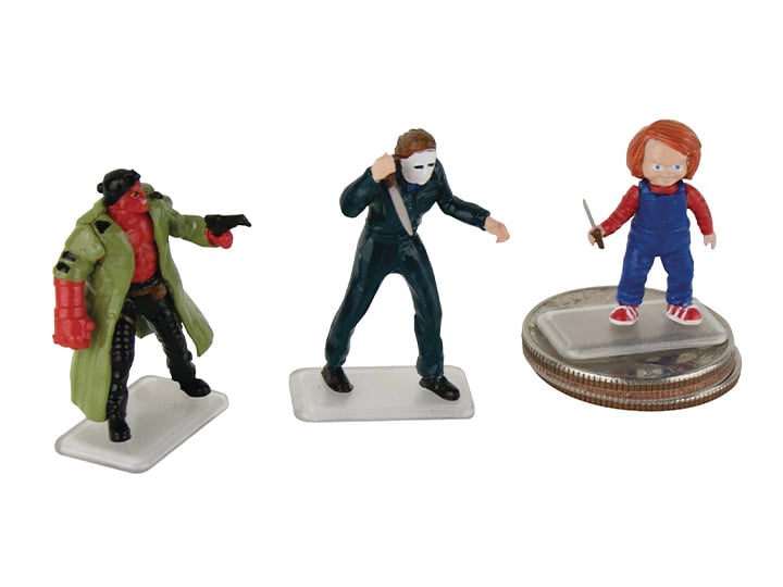 Universal Studios World's Smallest Horror Set of 3 Micro Action Figures Gallery Image 1