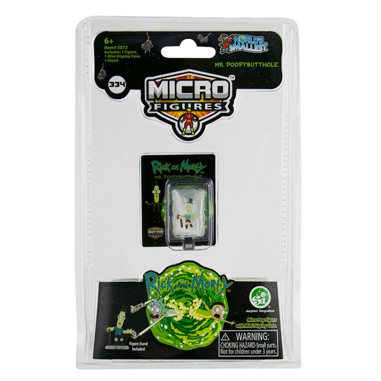 Rick and Morty World's Smallest Mr. Poopybutthole Micro Action Figure Gallery Image 3