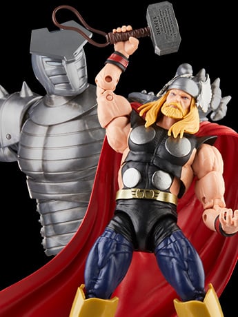 The Avengers 60th Anniversary Marvel Legends Thor vs. The Destroyer Action Figure Two-Pack Gallery Image 2