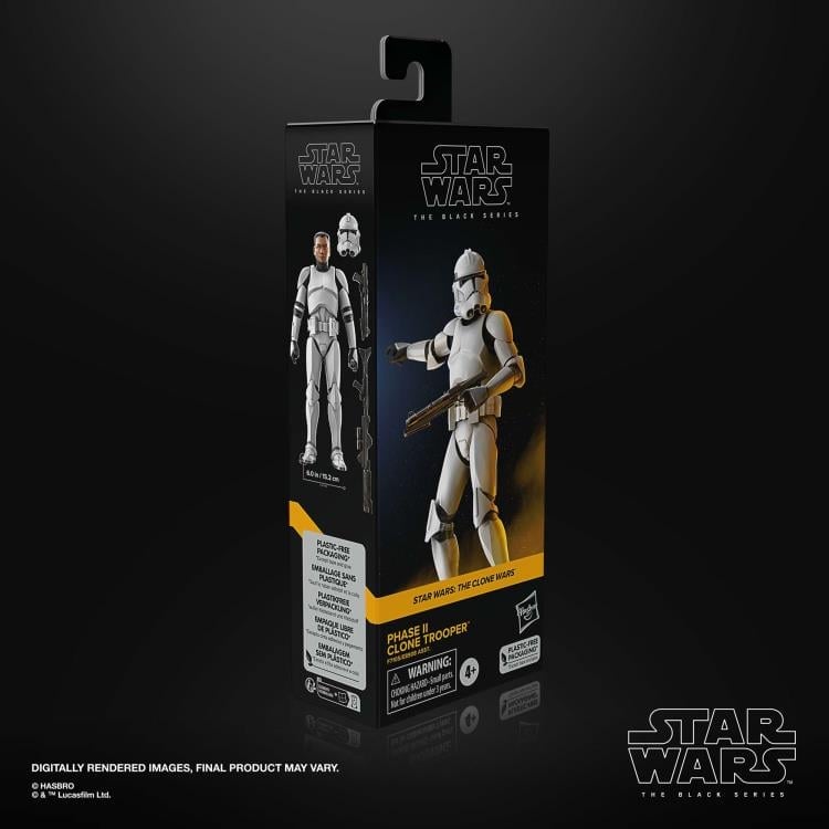 Star Wars: The Black Series 6" Phase II Clone Trooper (The Clone Wars) Action Figure Gallery Image 10