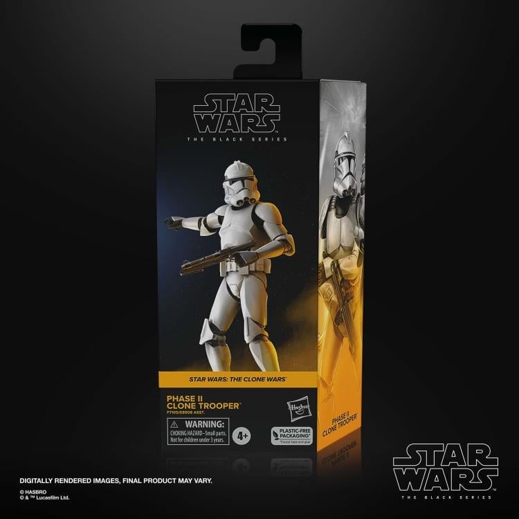 Star Wars: The Black Series 6" Phase II Clone Trooper (The Clone Wars) Action Figure Gallery Image 8