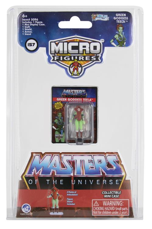 Masters of the Universe World's Smallest Wave 2 Green Goddess Teela Micro Action Figure Gallery Image 3