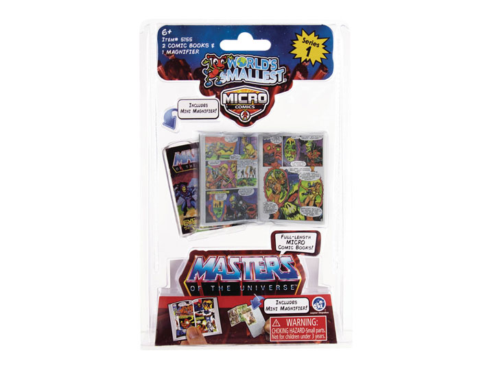 Masters of the Universe World's Smallest Eye of the Storm and Menace of Multi-Bot Micro Comic 2-Pack Gallery Image 1