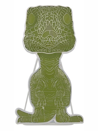 Pop! Pins: Jurassic Park - Velociraptor (Glow-in-the-Dark) (Chase) Gallery Image 2