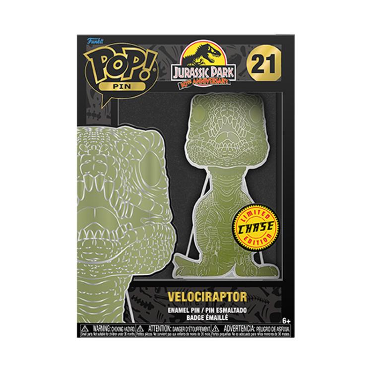 Pop! Pins: Jurassic Park - Velociraptor (Glow-in-the-Dark) (Chase) Gallery Image 6