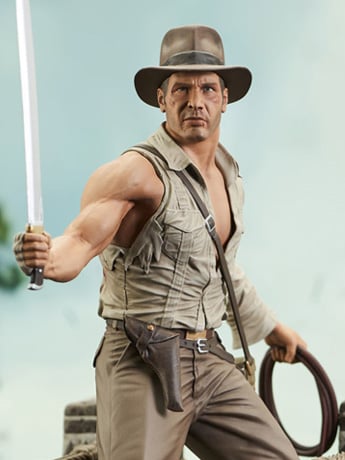 Indiana Jones and the Temple of Doom Gallery Indiana Jones Bridge Escape Deluxe Figure Diorama Gallery Image 2