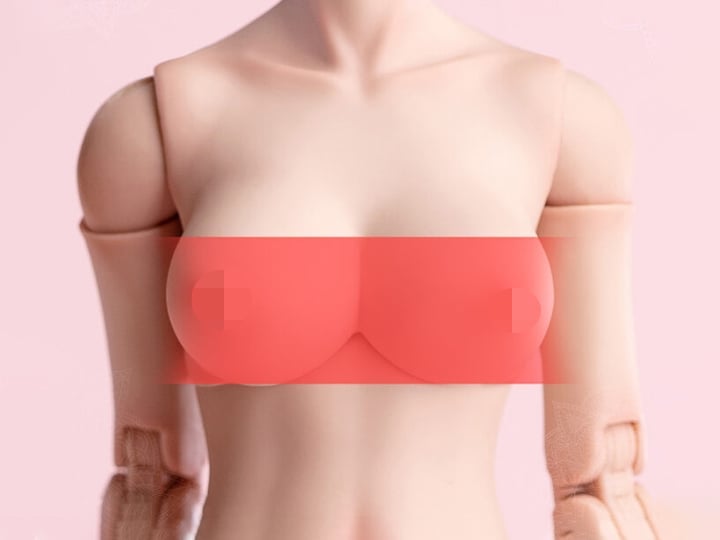 Crazy Durable Female 1/6 Scale Chest Piece (E Cup Pale) Gallery Image 1