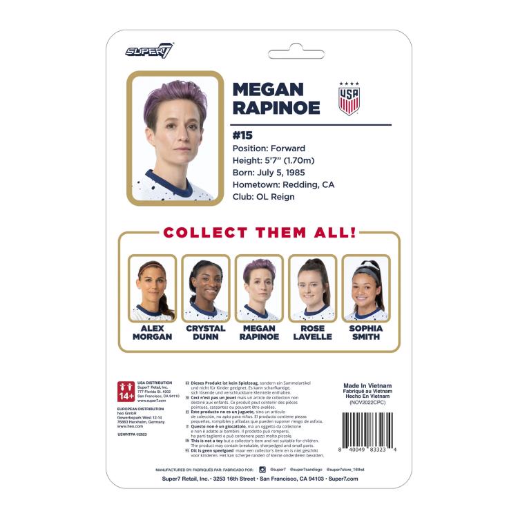 U.S. Women's National Team Soccer ReAction Megan Rapinoe (2023 World Cup Home Kit) Figure Gallery Image 5