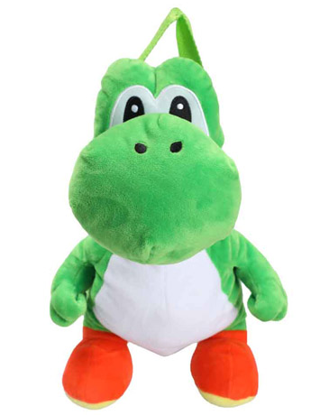 Super Mario Yoshi 17” Plush Backpack Gallery Image 2