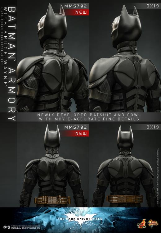 The Dark Knight Rises MMS702 Batman Armory with Bruce Wayne 1/6th Scale Collectible Figure Set Gallery Image 21