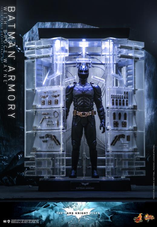 The Dark Knight Rises MMS702 Batman Armory with Bruce Wayne 1/6th Scale Collectible Figure Set Gallery Image 10