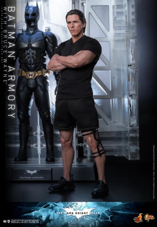 The Dark Knight Rises MMS702 Batman Armory with Bruce Wayne 1/6th Scale Collectible Figure Set Gallery Image 13