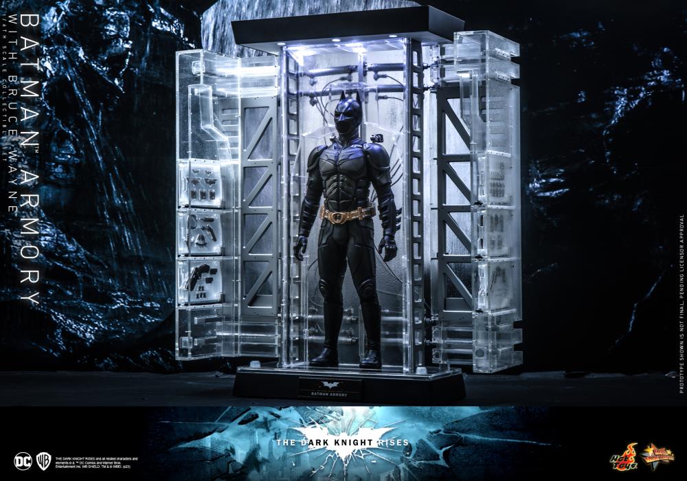 The Dark Knight Rises MMS702 Batman Armory with Bruce Wayne 1/6th Scale Collectible Figure Set Gallery Image 4